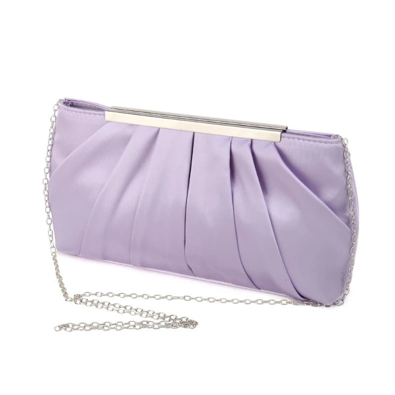 Crystal Envelope Evening Clutch with Chain - Luzilly Bridal & Apparel