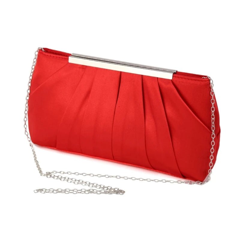 Crystal Envelope Evening Clutch with Chain - Luzilly Bridal & Apparel