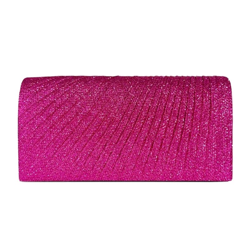 Crystal Envelope Evening Clutch with Chain - Luzilly Bridal & Apparel