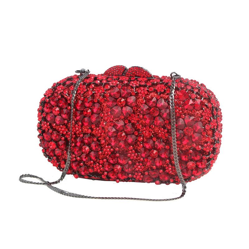 Crystal Flower Minaudière Clutch - Luzilly Bridal & Apparel