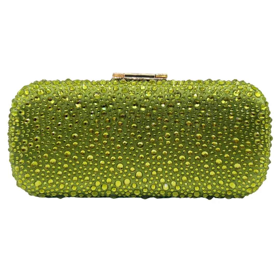 Crystal Full-Diamond Evening Clutch - Luzilly Bridal & Apparel