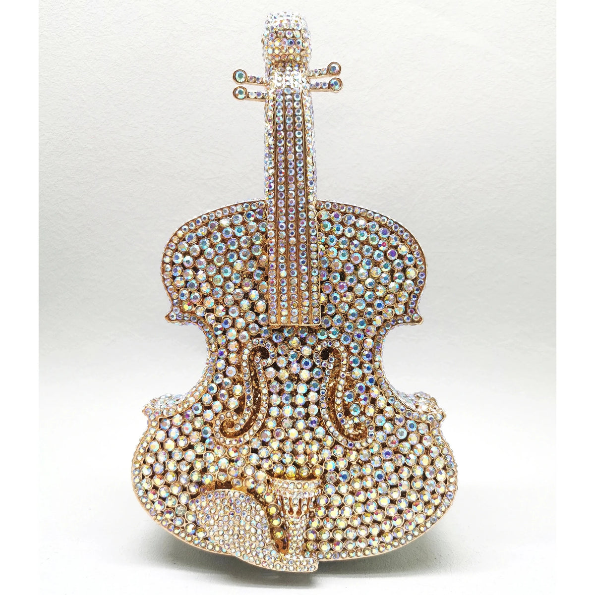 Crystal Guitar Minaudiere Clutch - Luzilly Bridal & Apparel
