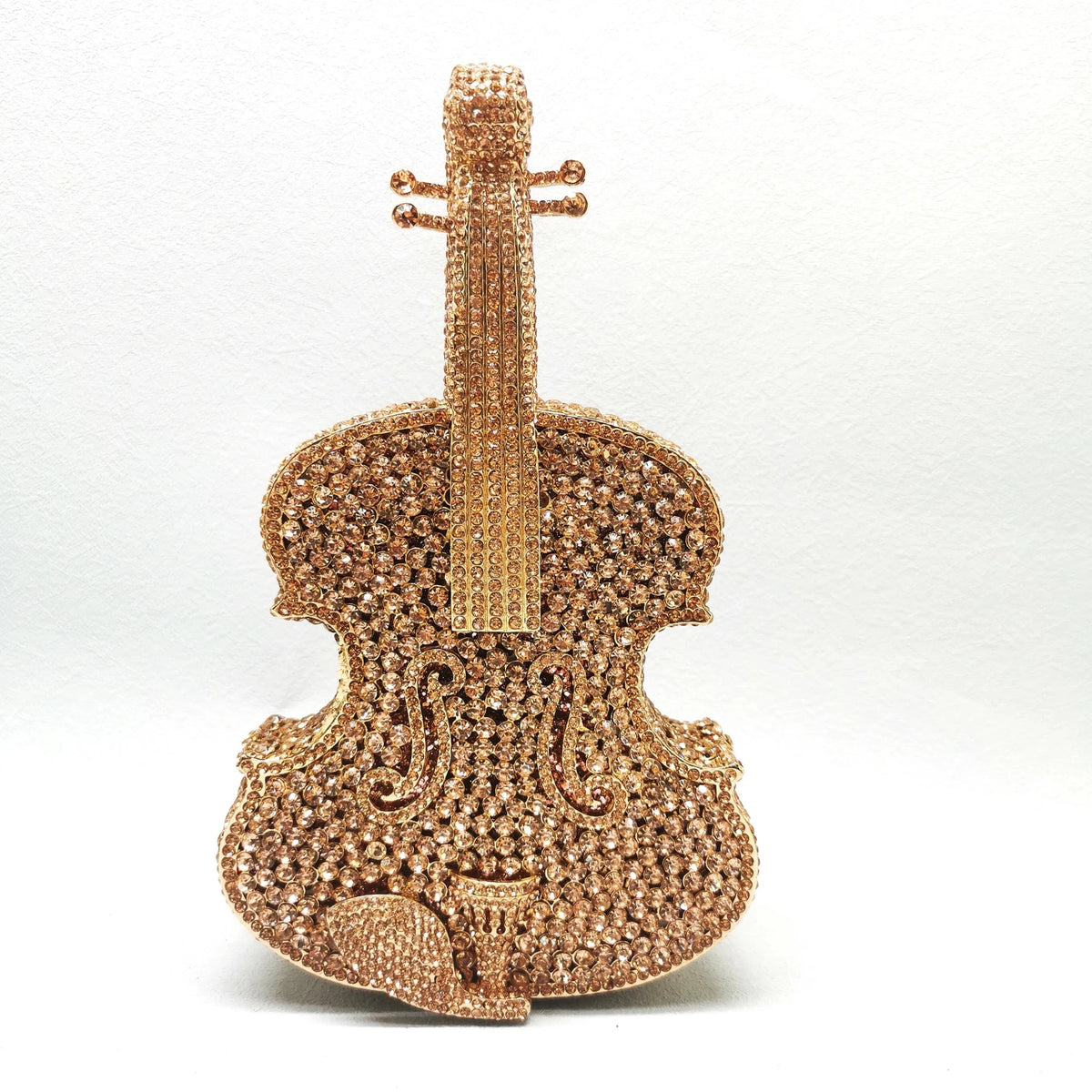 Crystal Guitar Minaudiere Clutch - Luzilly Bridal & Apparel