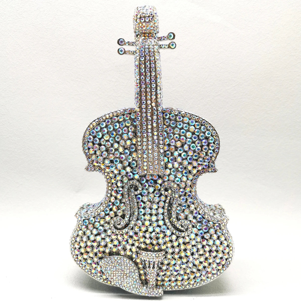 Crystal Guitar Minaudiere Clutch - Luzilly Bridal & Apparel