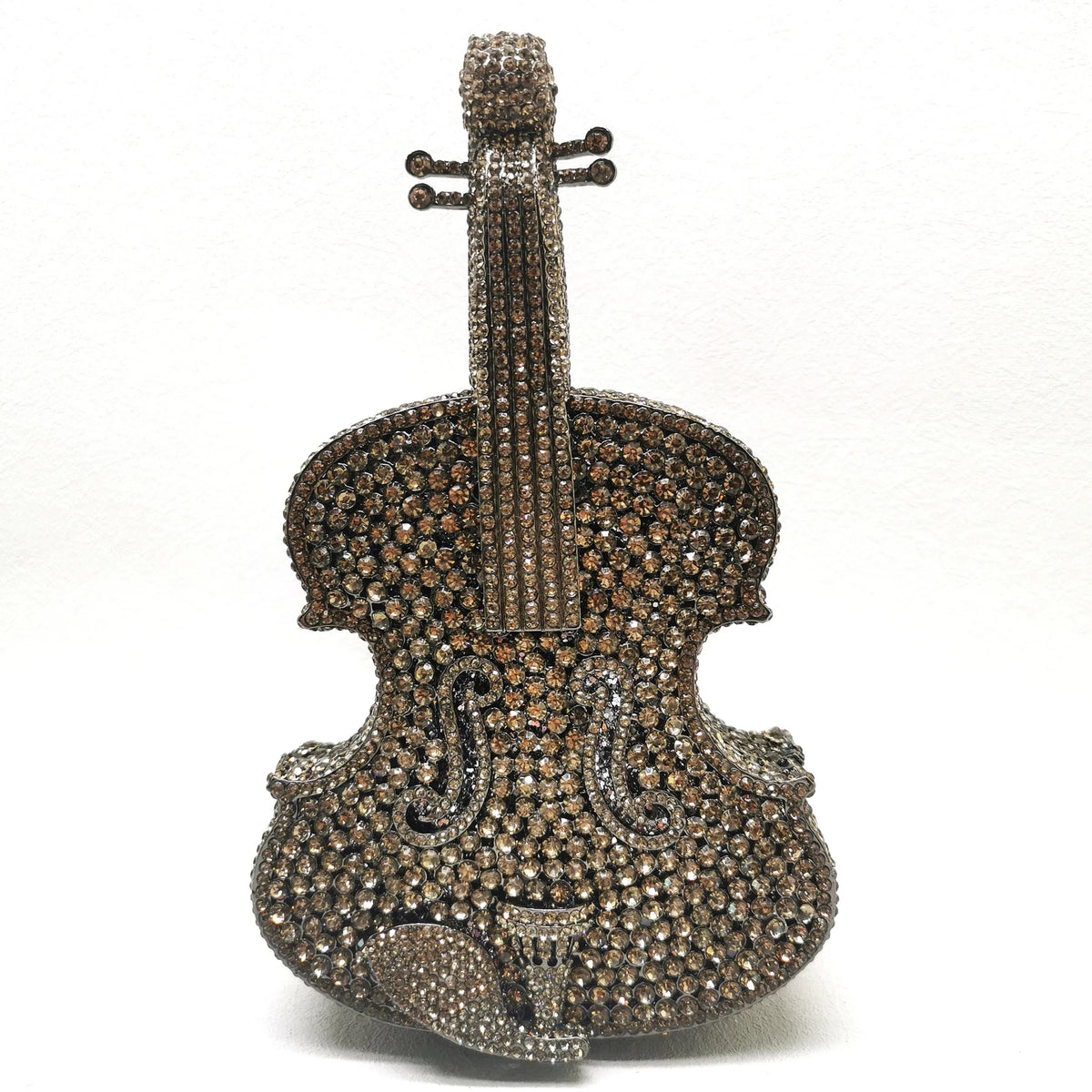 Crystal Guitar Minaudiere Clutch - Luzilly Bridal & Apparel