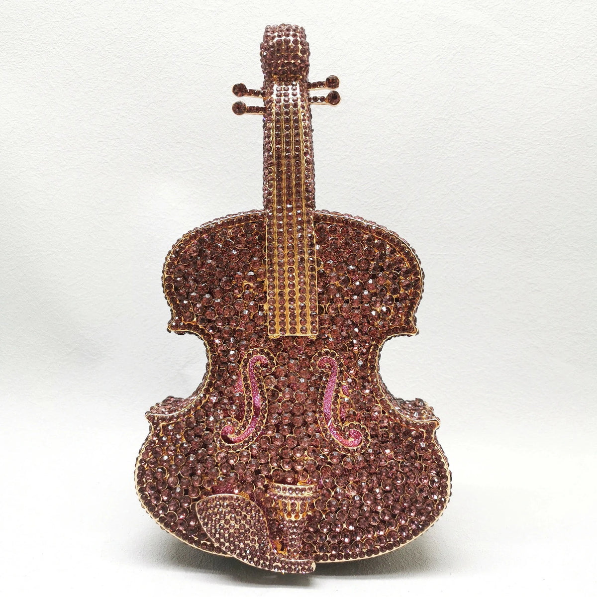 Crystal Guitar Minaudiere Clutch - Luzilly Bridal & Apparel