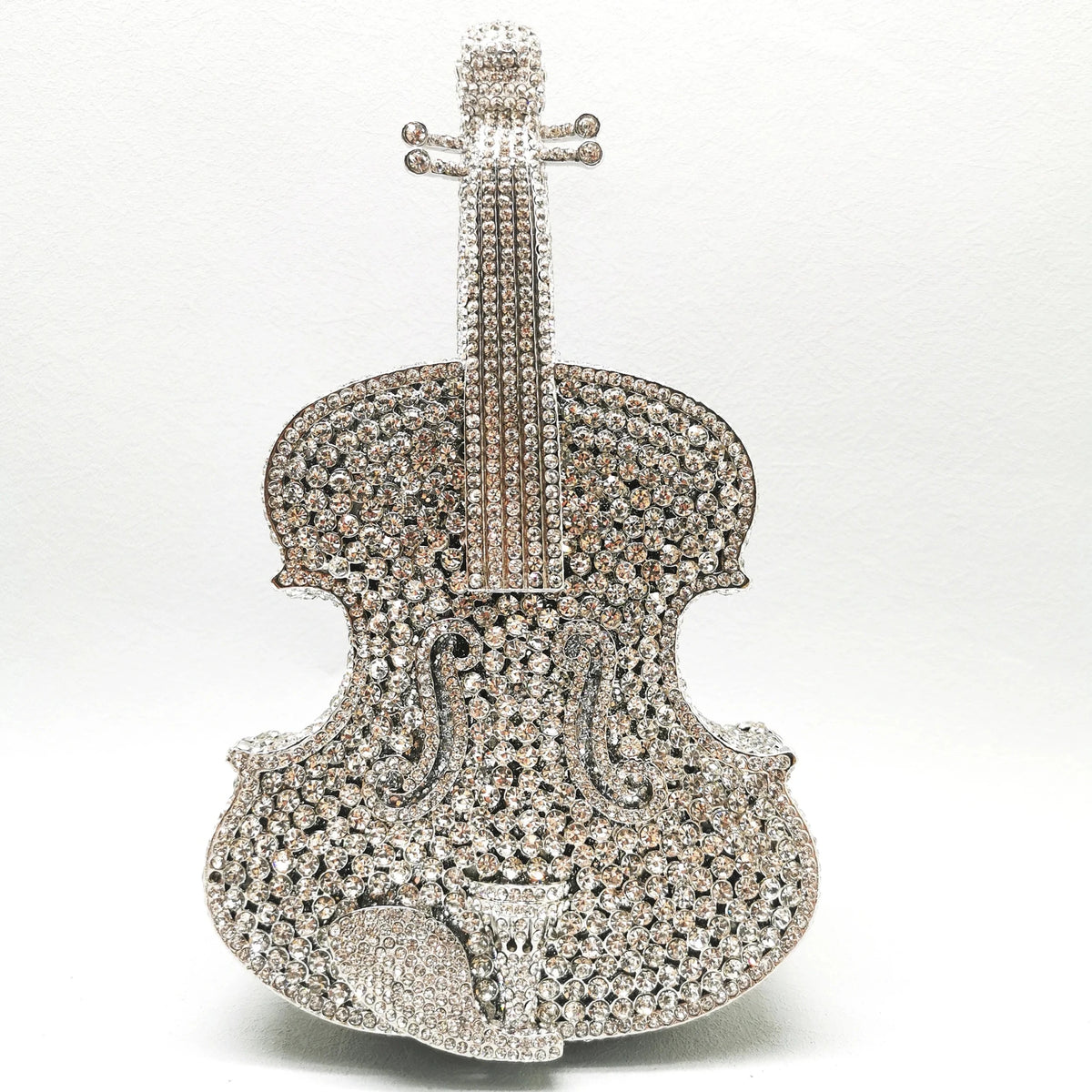 Crystal Guitar Minaudiere Clutch - Luzilly Bridal & Apparel