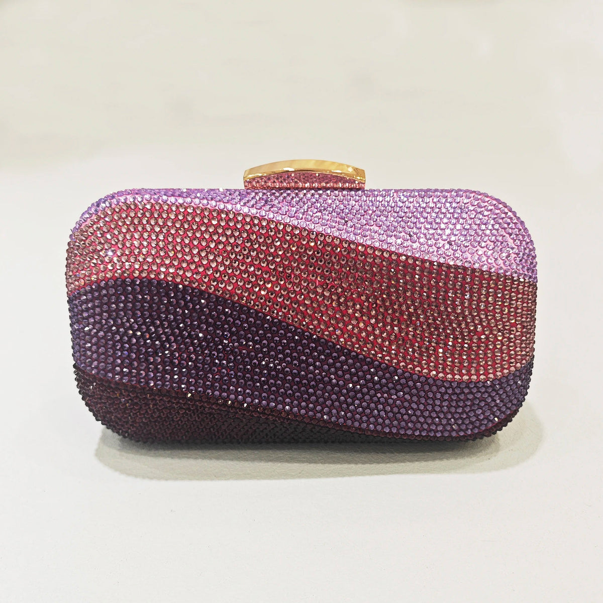 Crystal Hollow Box Minaudiere Clutch - Luzilly Bridal & Apparel