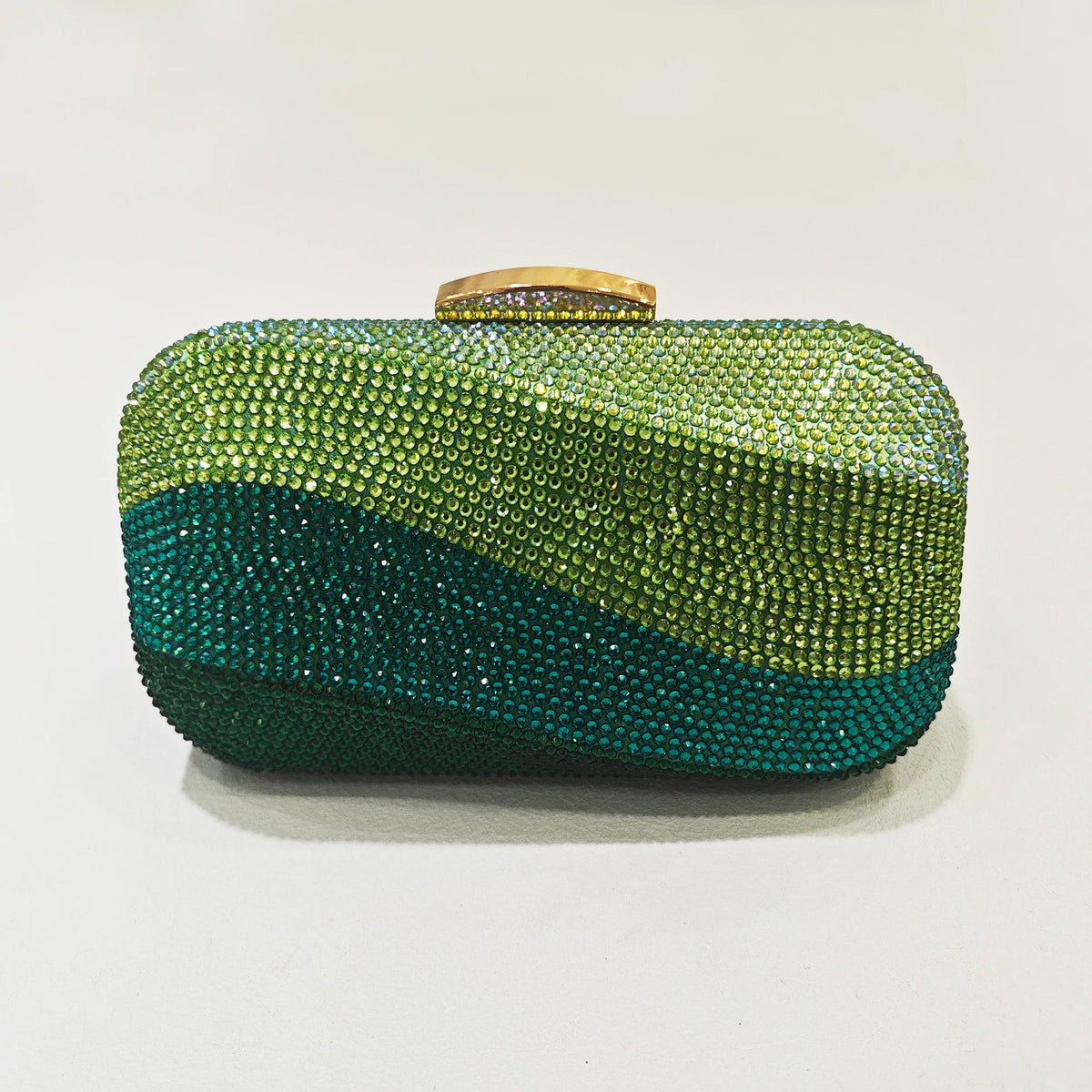 Crystal Hollow Box Minaudiere Clutch - Luzilly Bridal & Apparel