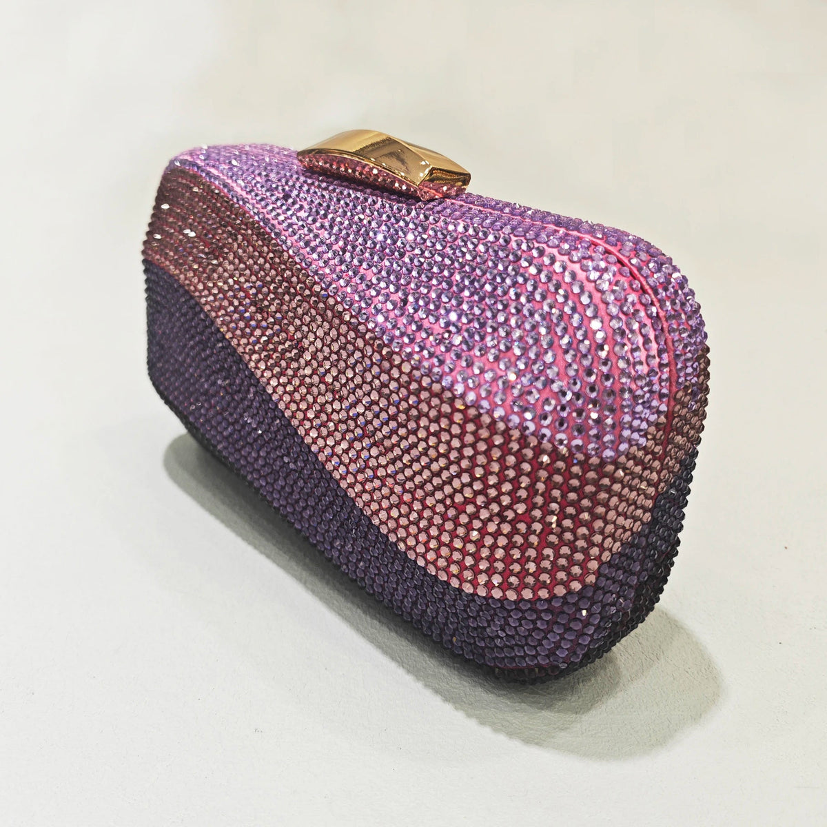 Crystal Hollow Box Minaudiere Clutch - Luzilly Bridal & Apparel