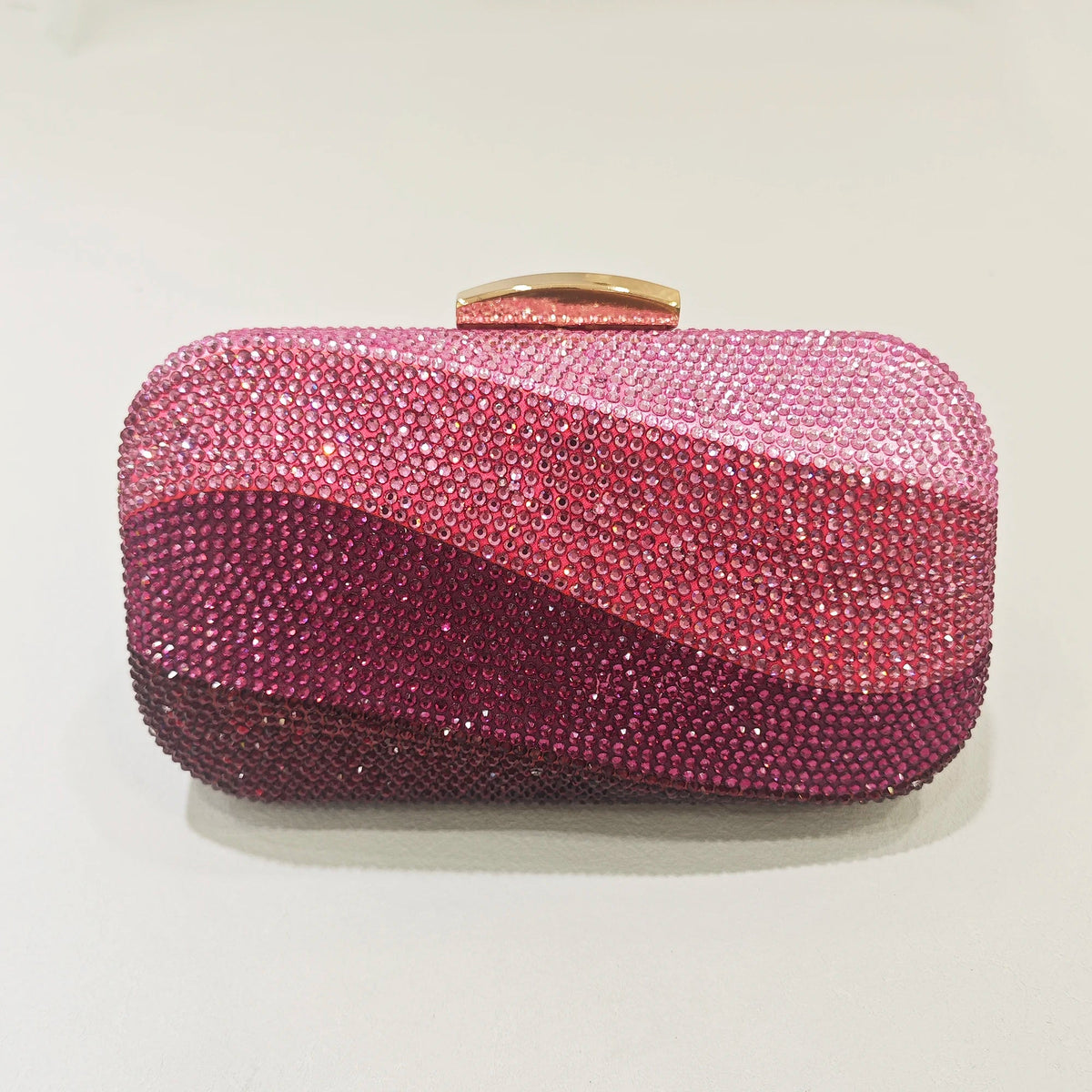 Crystal Hollow Box Minaudiere Clutch - Luzilly Bridal & Apparel