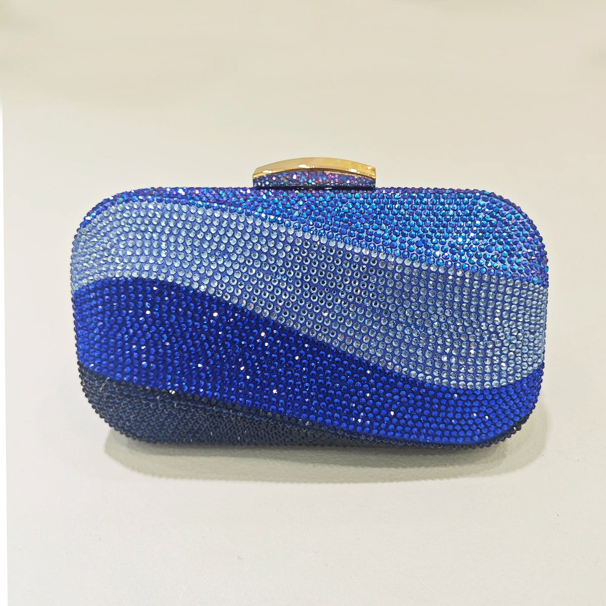 Crystal Hollow Box Minaudiere Clutch - Luzilly Bridal & Apparel