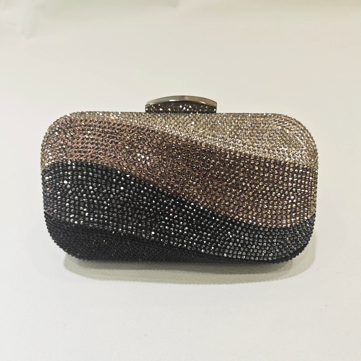 Crystal Hollow Box Minaudiere Clutch - Luzilly Bridal & Apparel