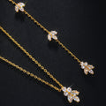Crystal Leaf Bridal Back Chain - Luzilly Bridal & Apparel