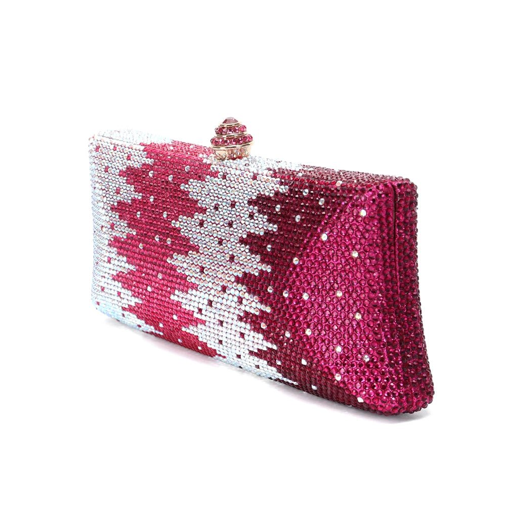 Crystal Minaudière Evening Clutch — 25 Colors - Luzilly Bridal & Apparel
