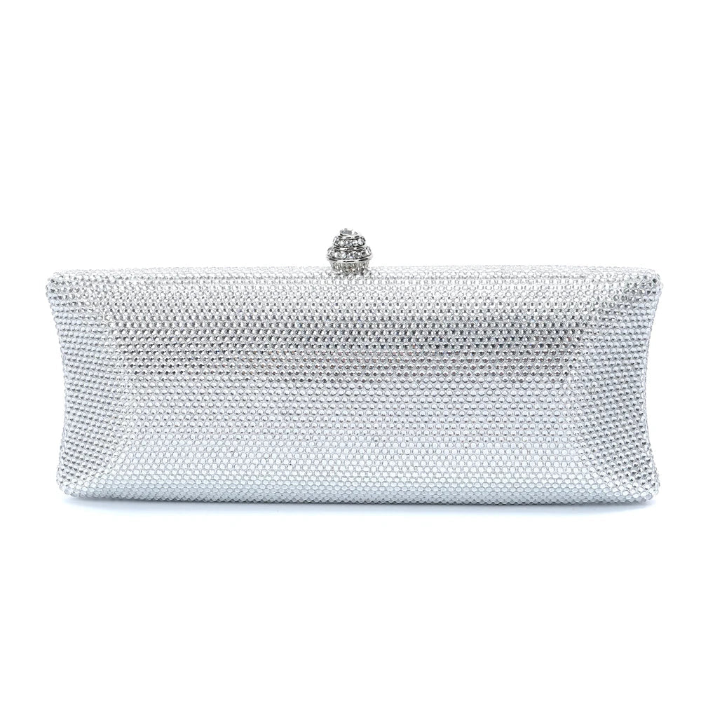 Crystal Minaudière Evening Clutch — 25 Colors - Luzilly Bridal & Apparel