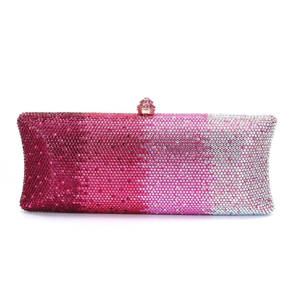 Crystal Minaudière Evening Clutch — 25 Colors - Luzilly Bridal & Apparel