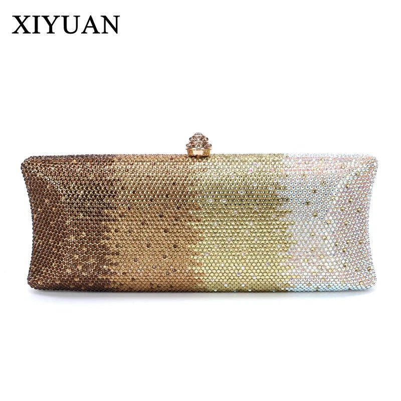 Crystal Minaudière Evening Clutch — 25 Colors - Luzilly Bridal & Apparel