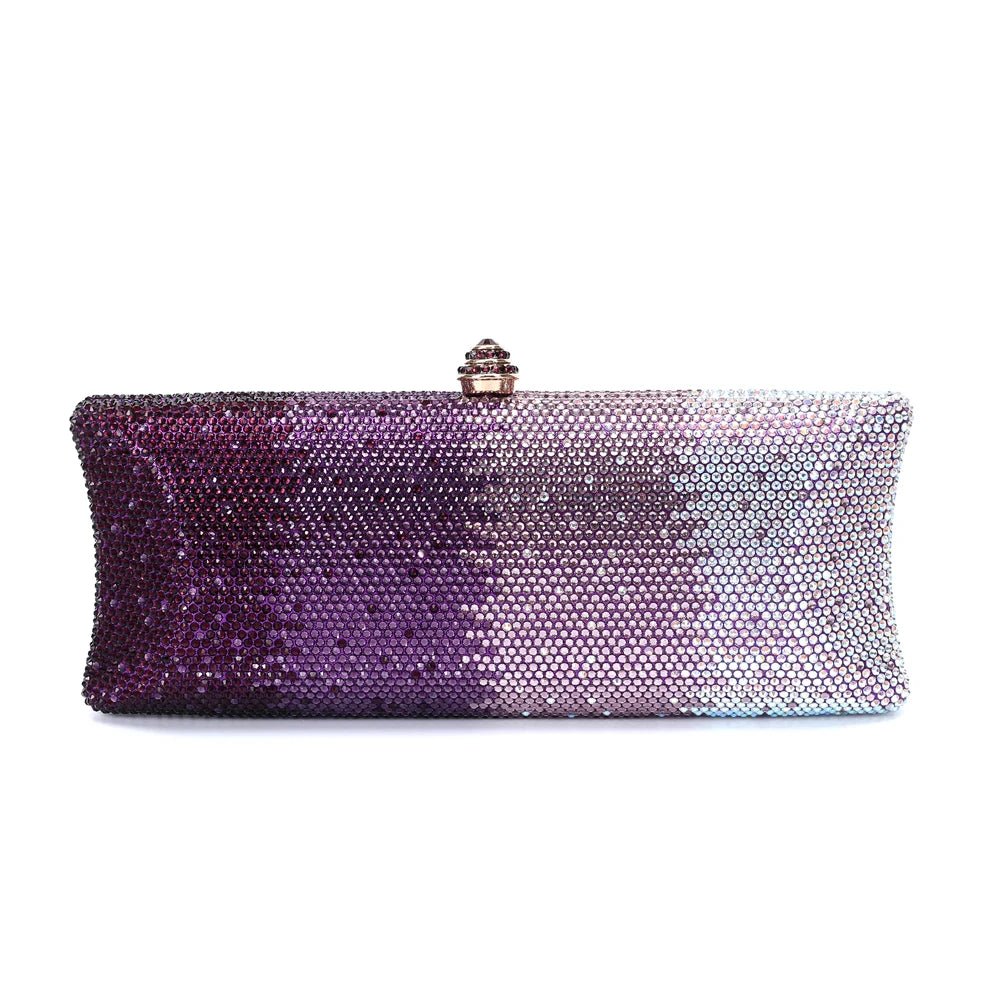 Crystal Minaudière Evening Clutch — 25 Colors - Luzilly Bridal & Apparel