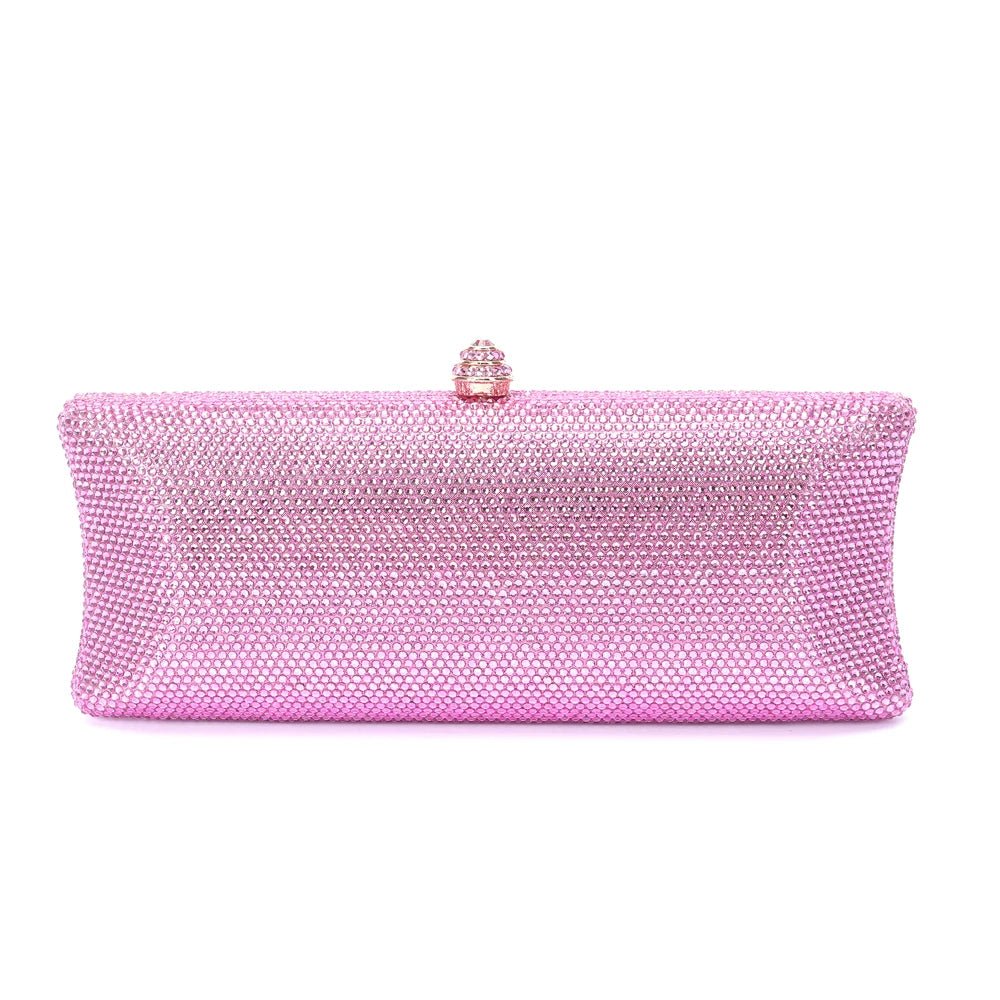 Crystal Minaudière Evening Clutch — 25 Colors - Luzilly Bridal & Apparel