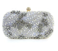 Crystal Pearl Embroidery Clutch - Luzilly Bridal & Apparel