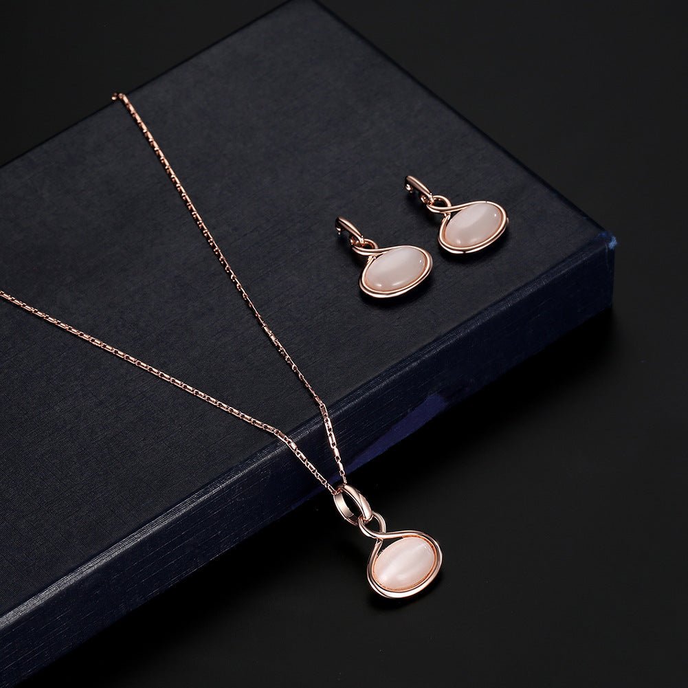 Crystal Pendant Bridal Jewelry Set - Luzilly Bridal & Apparel