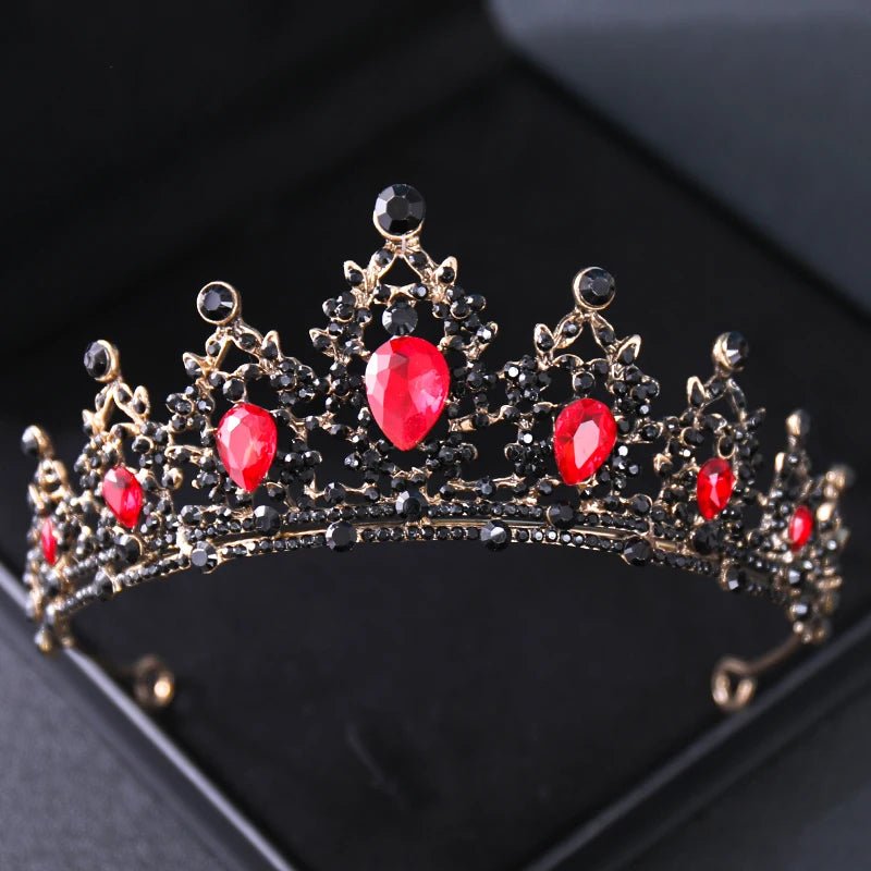 Crystal Rhinestone Botanical Bridal Tiara - Luzilly Bridal & Apparel