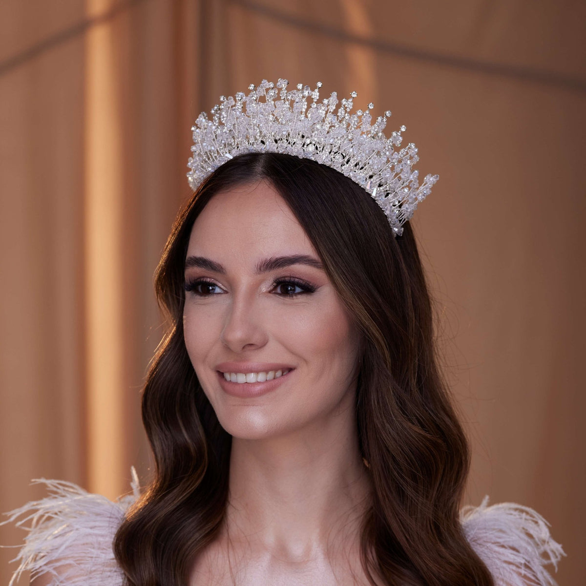 Crystal Rhinestone Bridal Tiara - Luzilly Bridal & Apparel