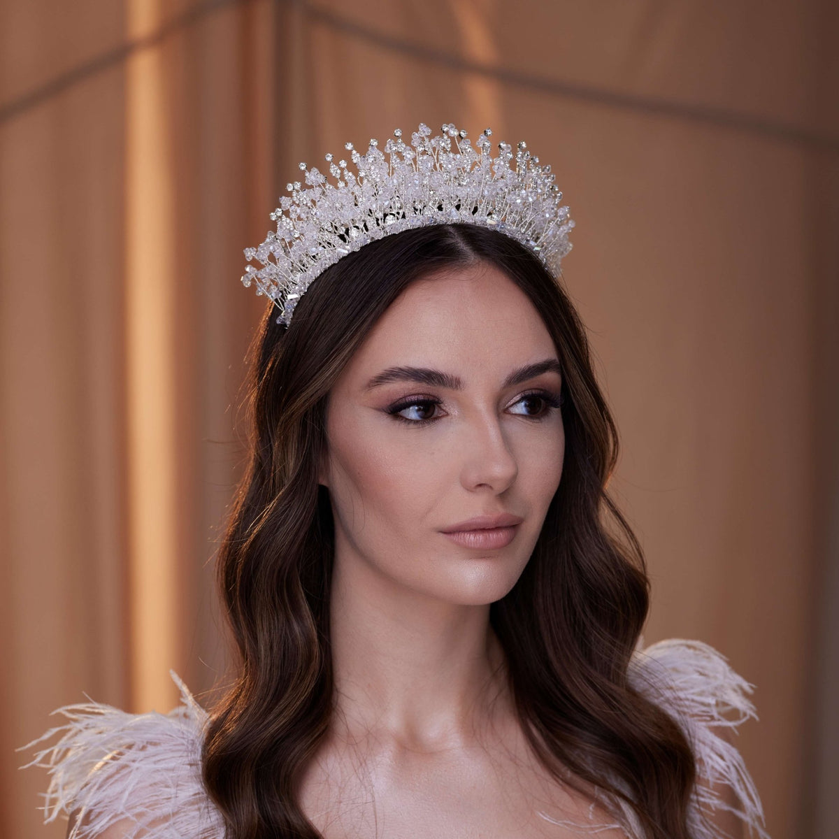 Crystal Rhinestone Bridal Tiara - Luzilly Bridal & Apparel
