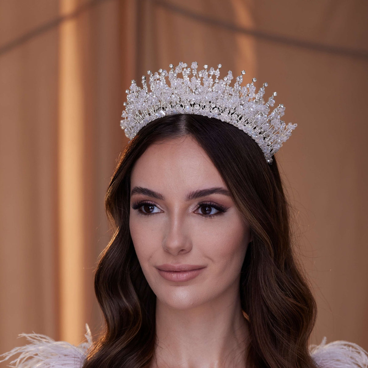 Crystal Rhinestone Bridal Tiara - Luzilly Bridal & Apparel