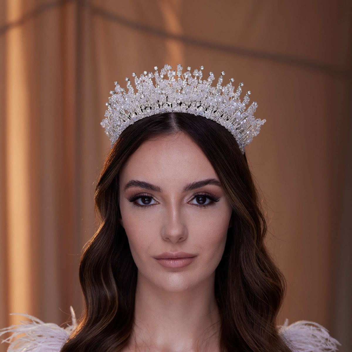 Crystal Rhinestone Bridal Tiara - Luzilly Bridal & Apparel