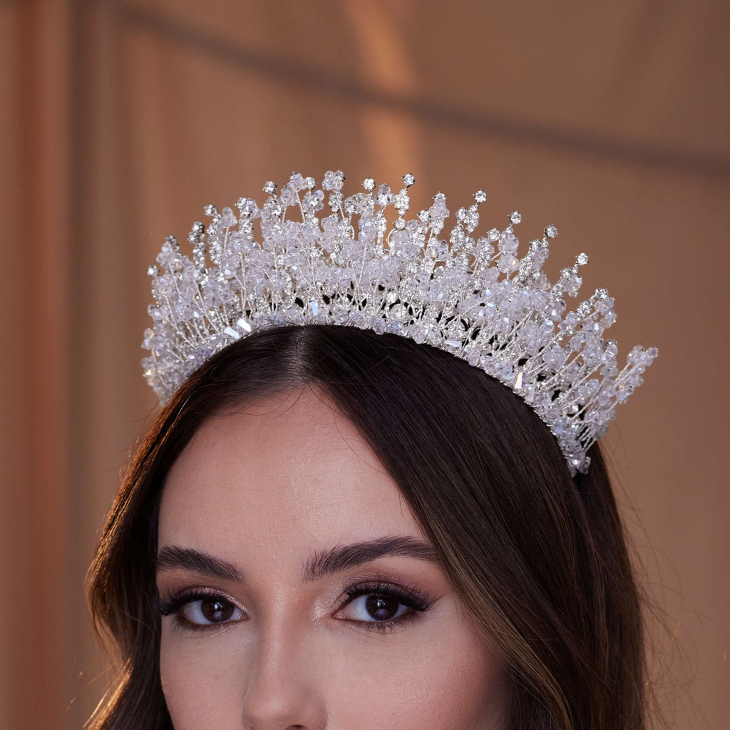 Crystal Rhinestone Bridal Tiara - Luzilly Bridal & Apparel