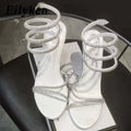 Crystal Stiletto Ankle-Strap Heels - Luzilly Bridal & Apparel