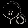 Crystal Teardrop Bridal Jewelry Set - Luzilly Bridal & Apparel