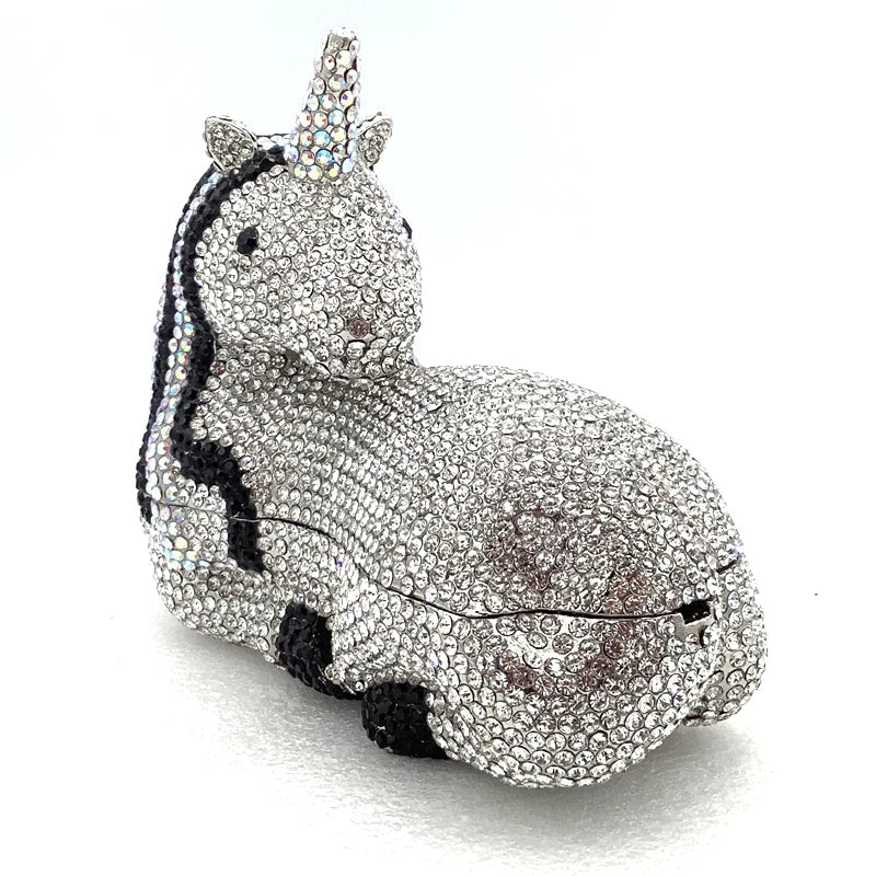 Crystal Unicorn Minaudiere Clutch - Luzilly Bridal & Apparel