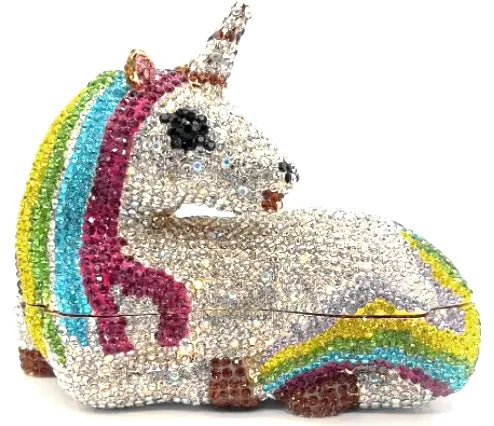 Crystal Unicorn Minaudiere Clutch - Luzilly Bridal & Apparel
