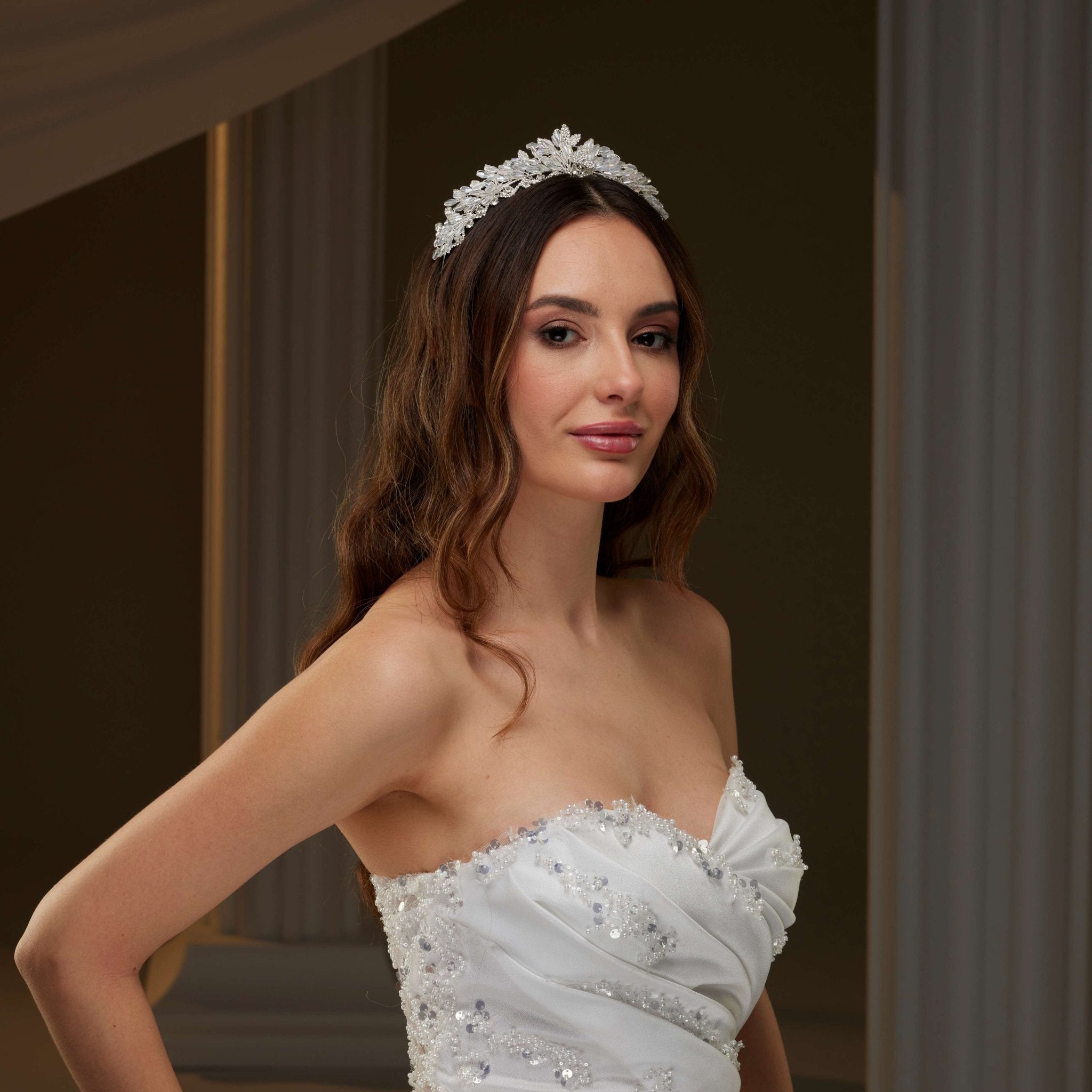 Crystal Wedding Tiara - Luzilly Bridal & Apparel