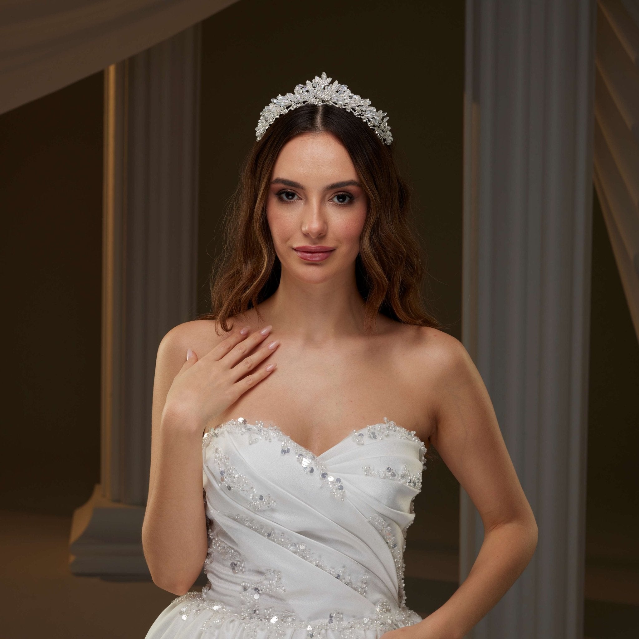 Crystal Wedding Tiara - Luzilly Bridal & Apparel