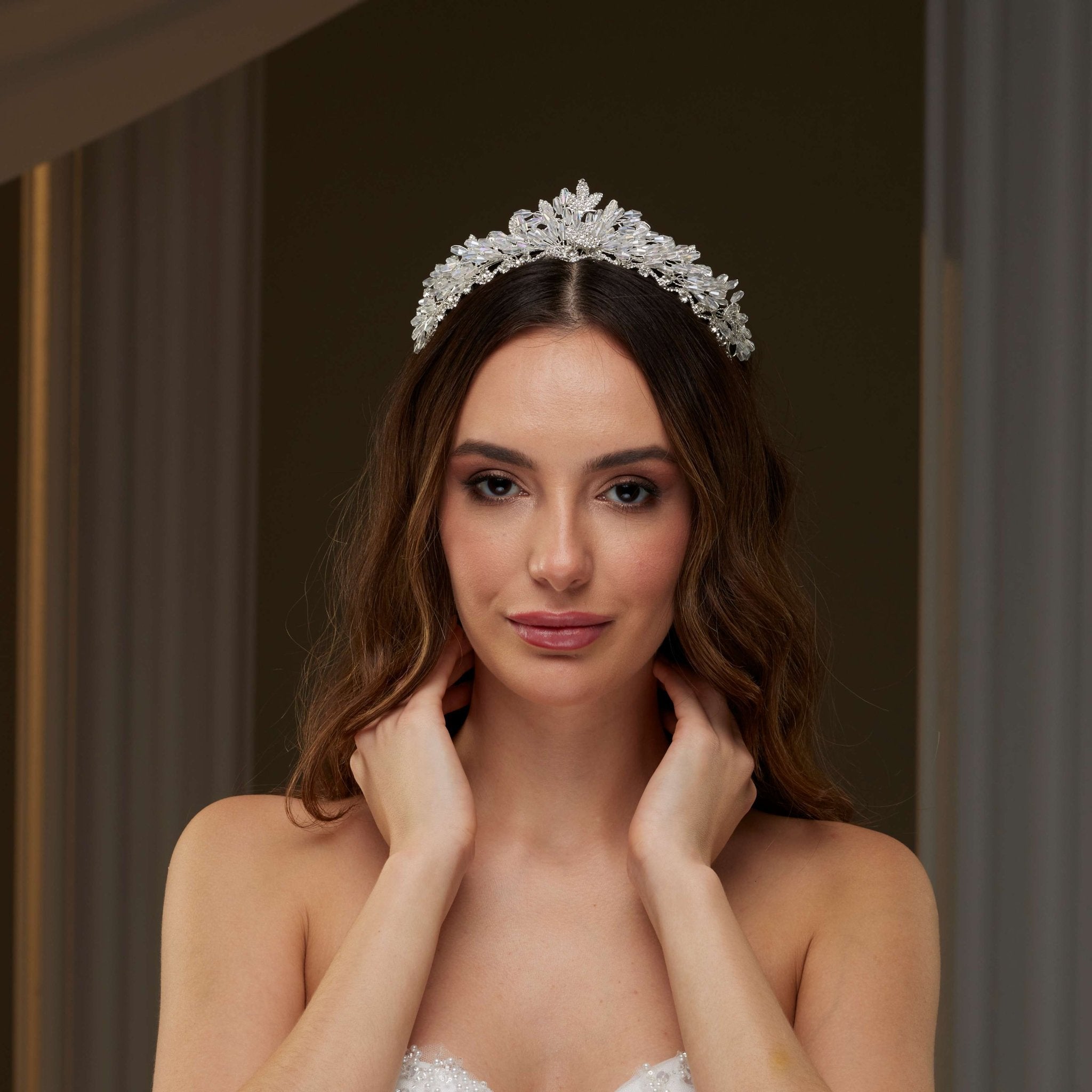 Crystal Wedding Tiara - Luzilly Bridal & Apparel