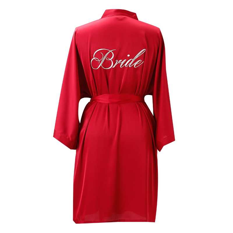 Custom Satin Bridesmaid Robes – Personalized with Name, Title, or Date | Wedding Party Gifts - Luzilly Bridal & Apparel
