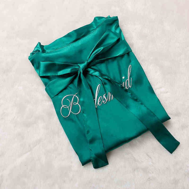 Custom Satin Bridesmaid Robes – Personalized with Name, Title, or Date | Wedding Party Gifts - Luzilly Bridal & Apparel