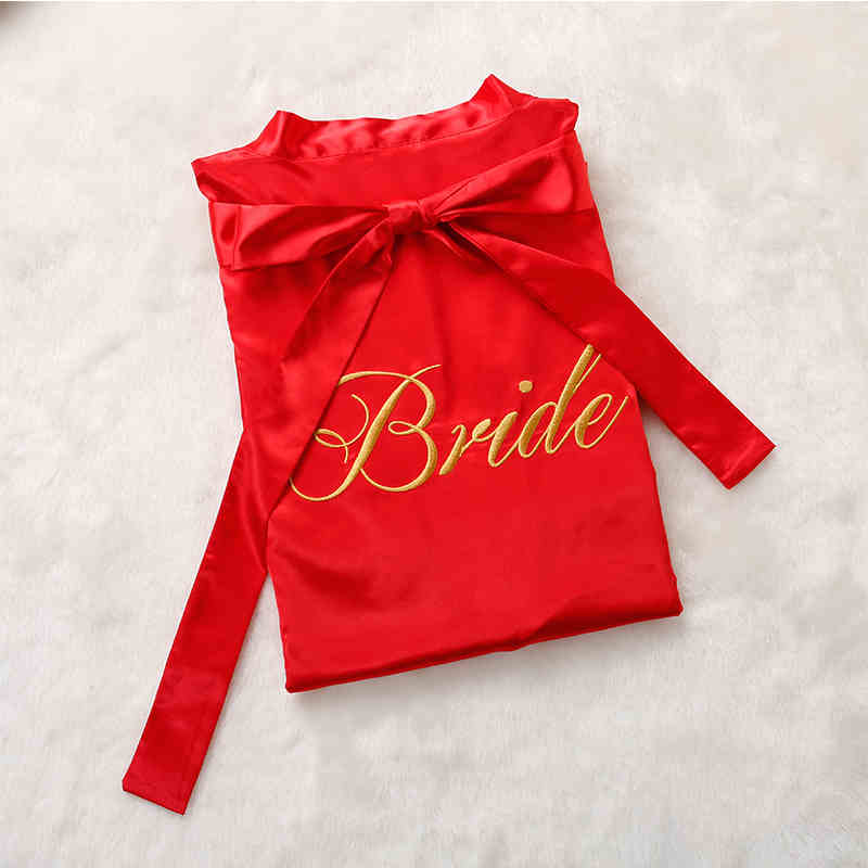 Custom Satin Bridesmaid Robes – Personalized with Name, Title, or Date | Wedding Party Gifts - Luzilly Bridal & Apparel