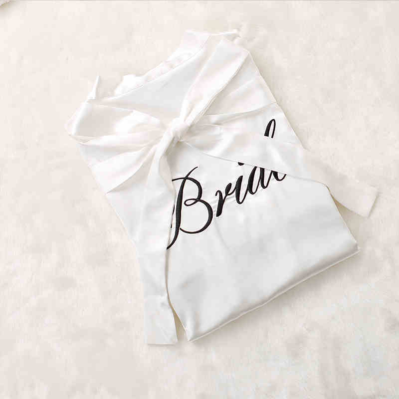 Custom Satin Bridesmaid Robes – Personalized with Name, Title, or Date | Wedding Party Gifts - Luzilly Bridal & Apparel