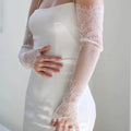 Customized Chantilly Lace Fingerless Bridal Gloves - Luzilly Bridal & Apparel