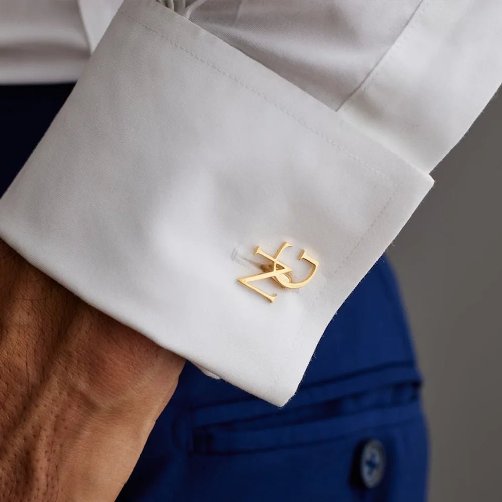 Customized Groom Wedding Cufflinks, Best Man Gift, Personalized Jewelry, Gift for Husband, Father's Day Gift - Luzilly Bridal & Apparel