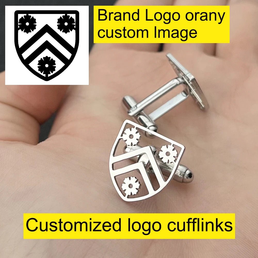 Customized Patterned Cufflinks, Stainless Steel Cufflinks, Suit Fashion Jewelry, Wedding Gifts, Men's Dad Gifts - Luzilly Bridal & Apparel