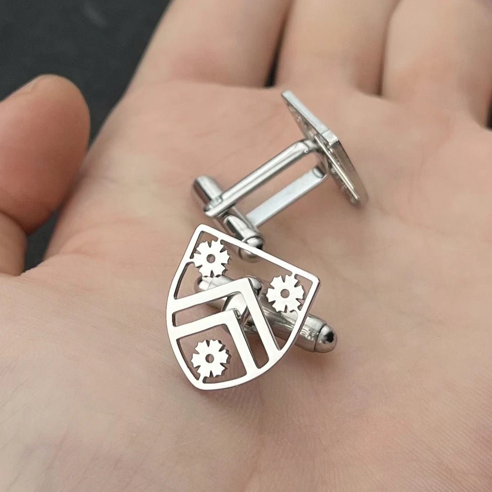 Customized Patterned Cufflinks, Stainless Steel Cufflinks, Suit Fashion Jewelry, Wedding Gifts, Men's Dad Gifts - Luzilly Bridal & Apparel