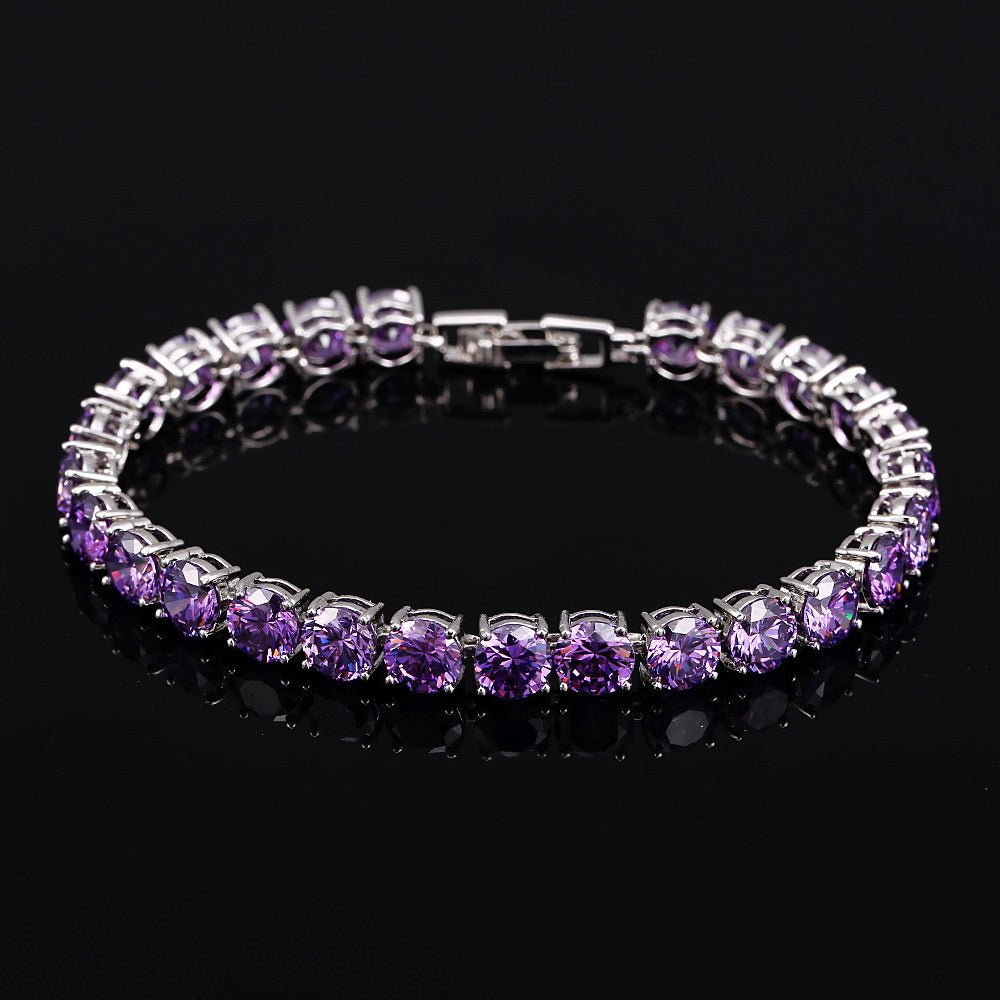 CZ Crystal Bridal Bracelet - Luzilly Bridal & Apparel