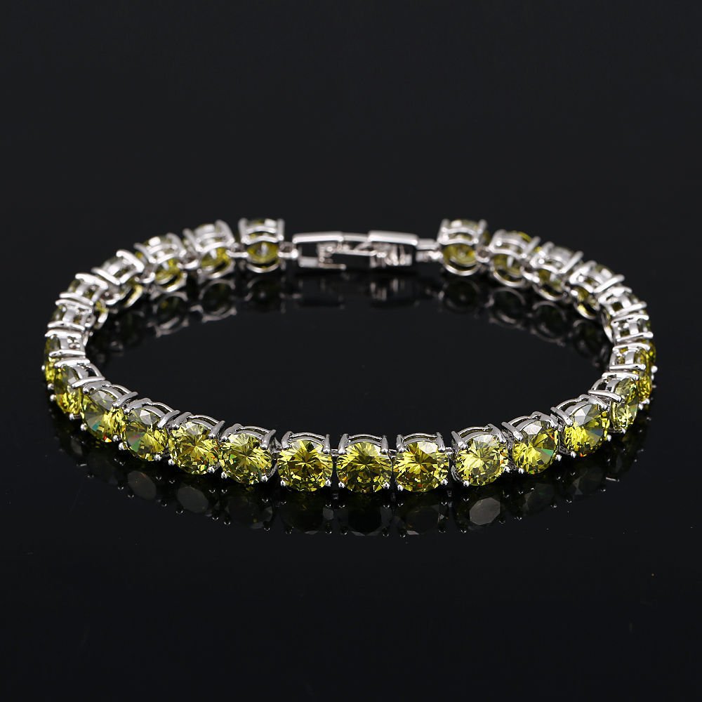 CZ Crystal Bridal Bracelet - Luzilly Bridal & Apparel
