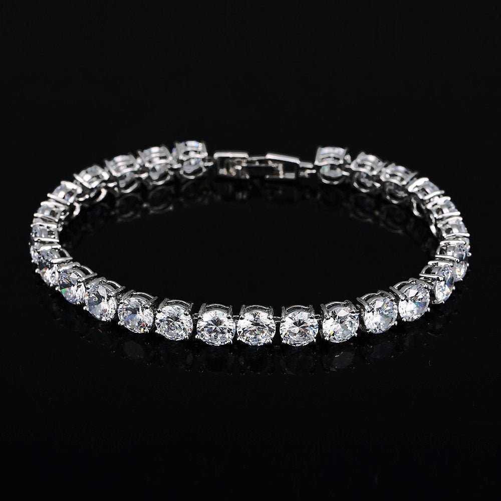 CZ Crystal Bridal Bracelet - Luzilly Bridal & Apparel